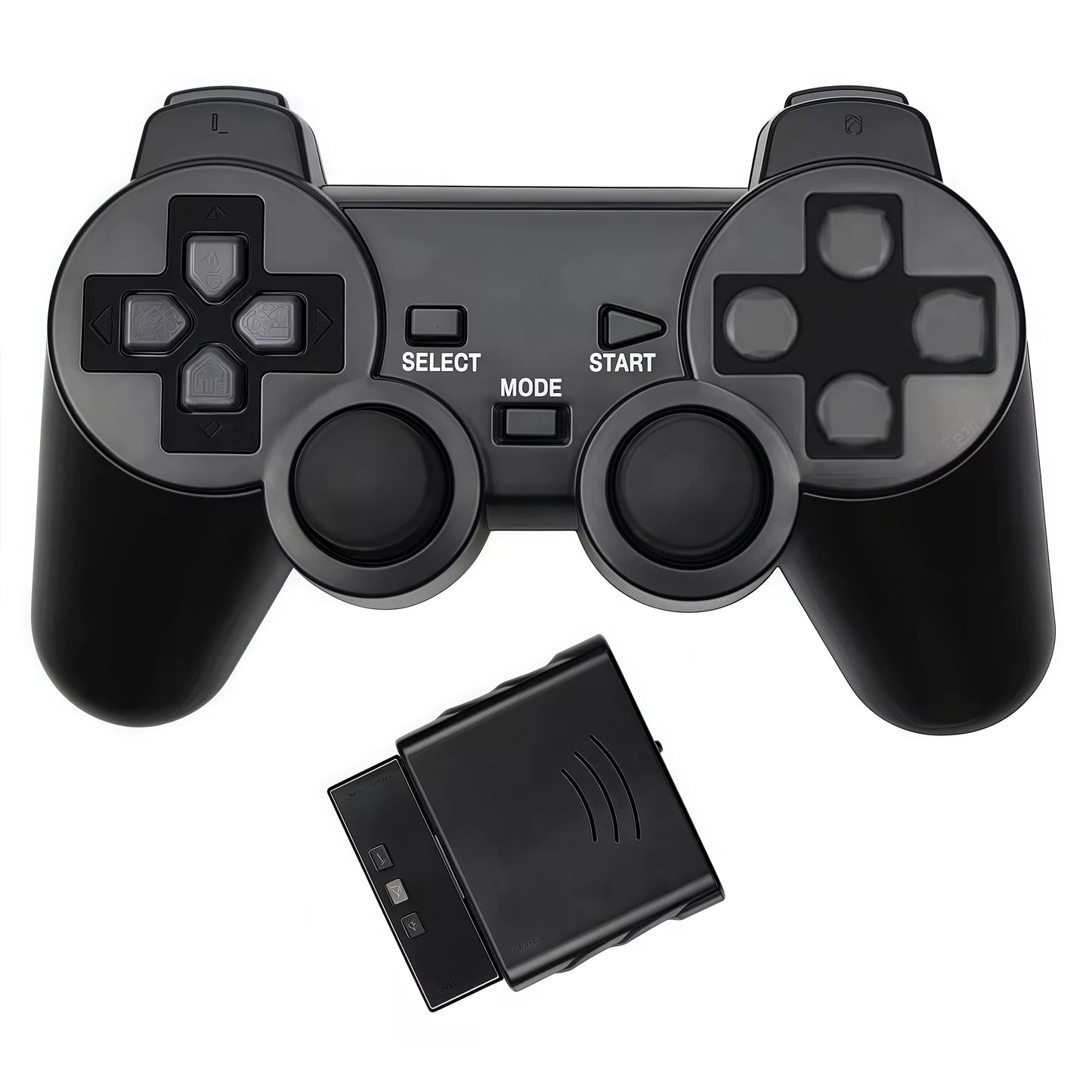 2.4G PS2 Controller Kabelloser Controller Für PS2/PS1 Gamepad Dual Vibration Shock Playstation 2 Joypad Joystick Steuerung USB PC