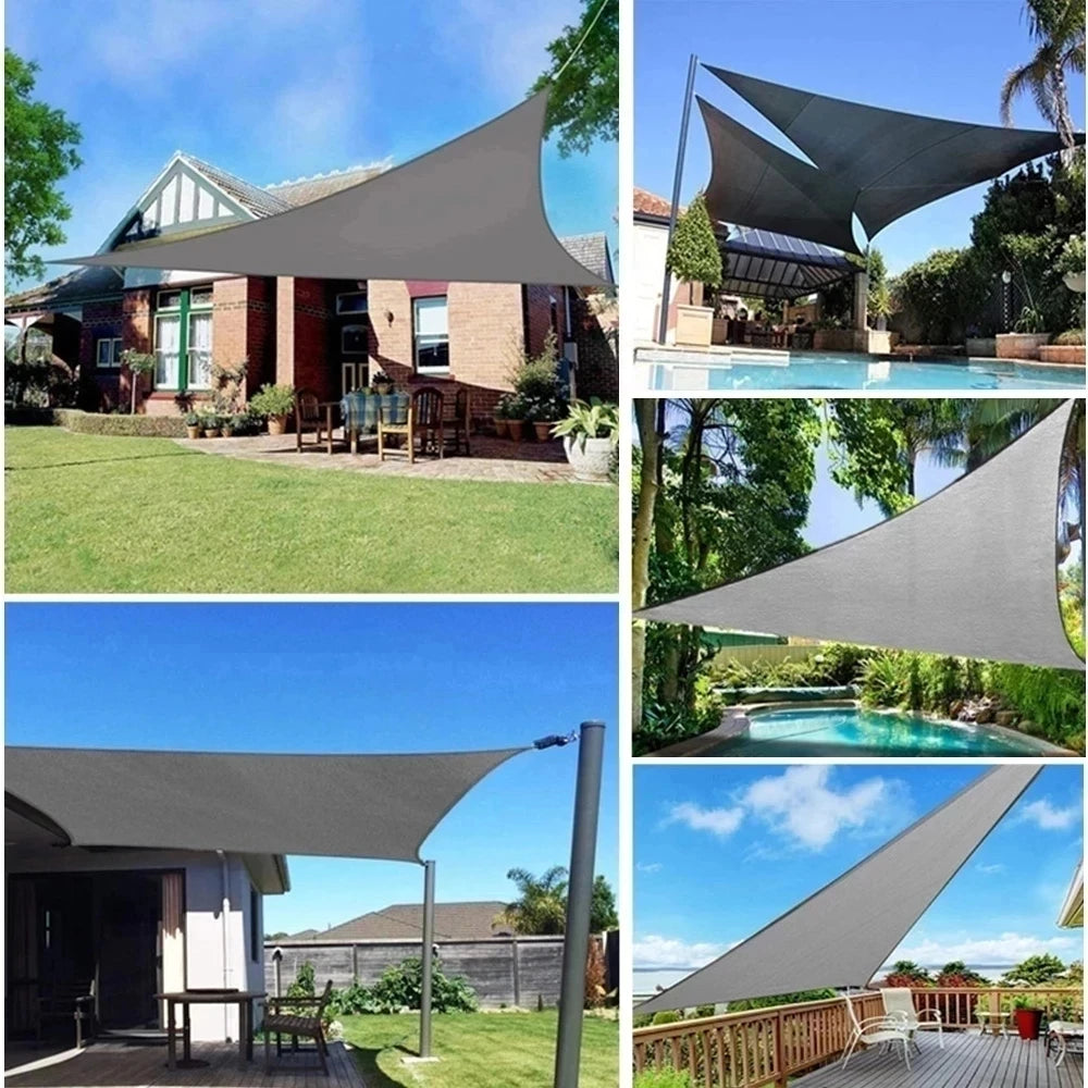 Sonnensegel für den Außenbereich, 300D Polyester, wasserdicht, UV-beständig, für Terrasse, Carport, Garten usw.