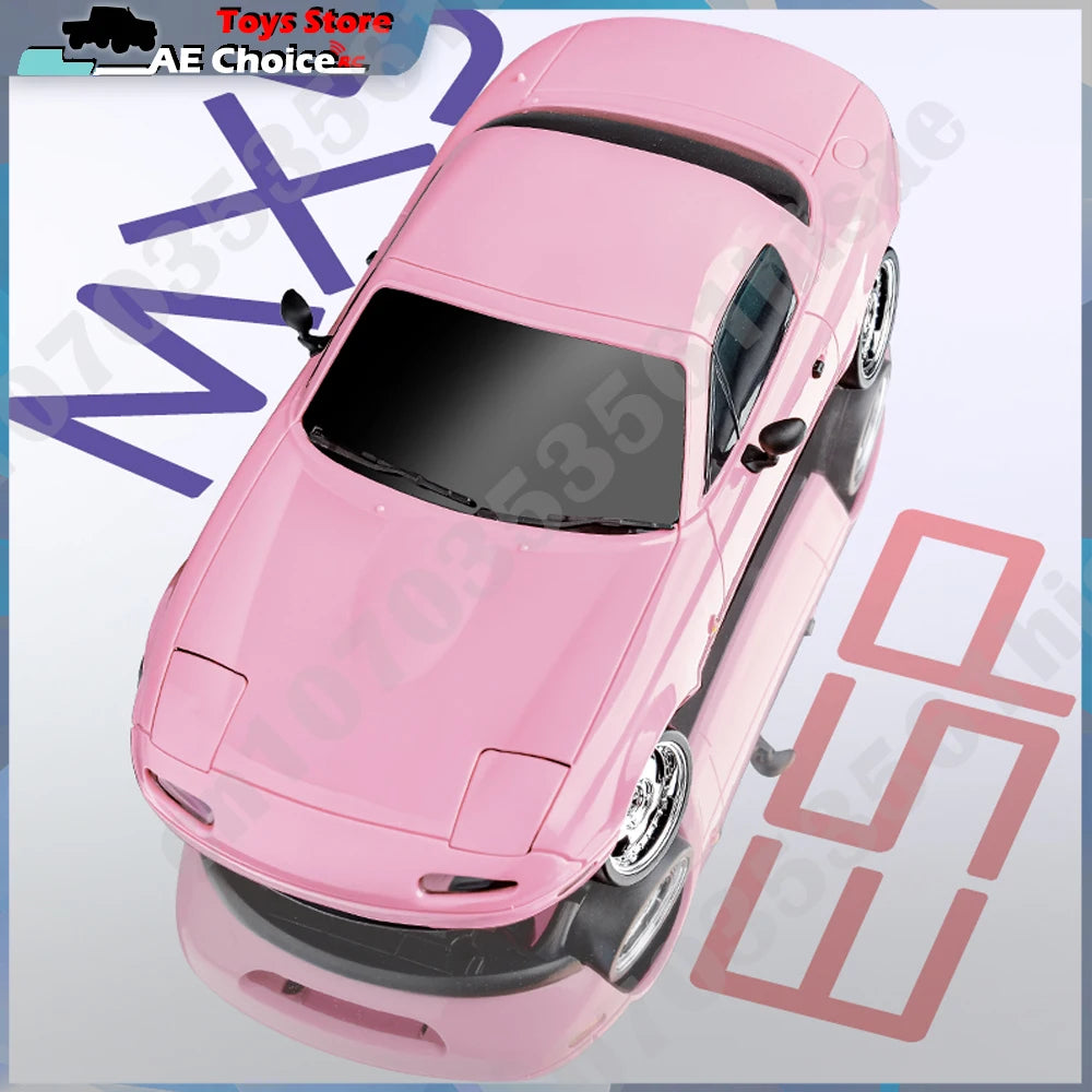 LDRC LD1804 RC Drift Car 1/18 Mazda Mx5 2.4G 2WD ESP Gyroscope LED Lights Full Scale Controlled Model Children Car Toys Gifts
