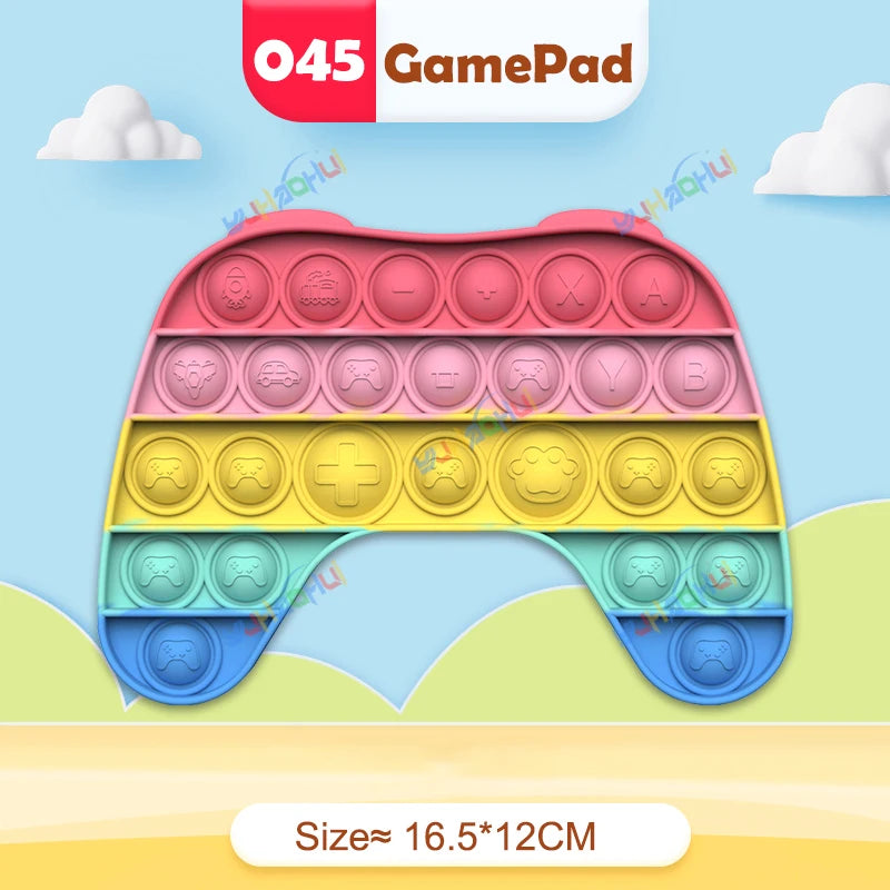 Regenbogen Pop Push Bubble Fidget Anti Stress Spielzeug für Erwachsene Kinder besondere Bedürfnisse sensorisches Spielzeug interaktives Spielzeug für Kinder