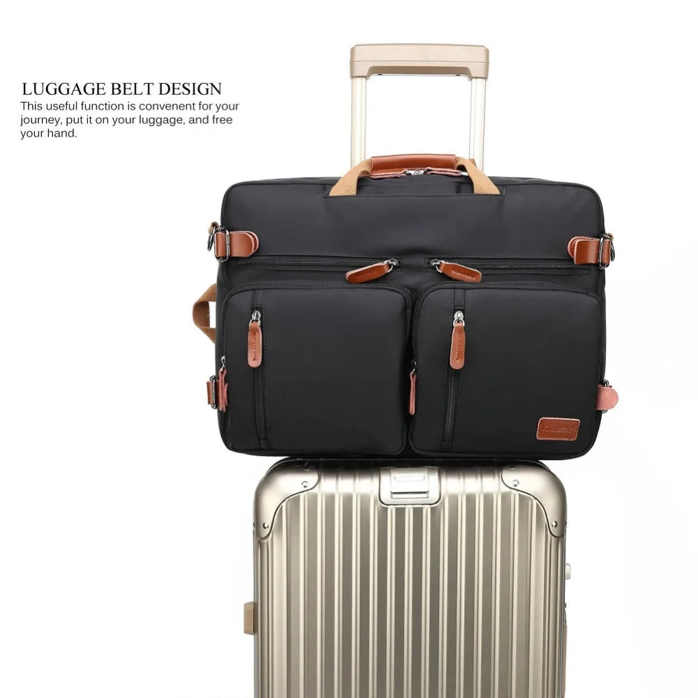 Handbag Business Briefcase Rucksack Convertible Backpack Laptop Bag 17 inch Notebook Bag Shoulder Messenger Laptop Case