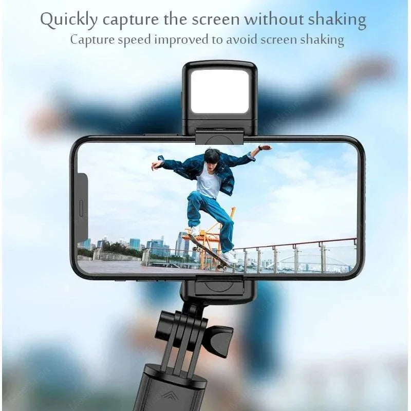 Wireless Bluetooth Selfie Stick Portable Tripod Stand Multifunctional Tripod With Wireless Remote Shutter For IOS Android Phone