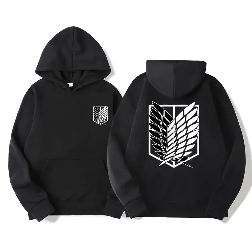 Japan Anime Attack on Titan Herren Hoodies Frühling Herbst Hip Hop Casual Pullover Top Hoodie Mode Sweatshirts Jogging Sportbekleidung