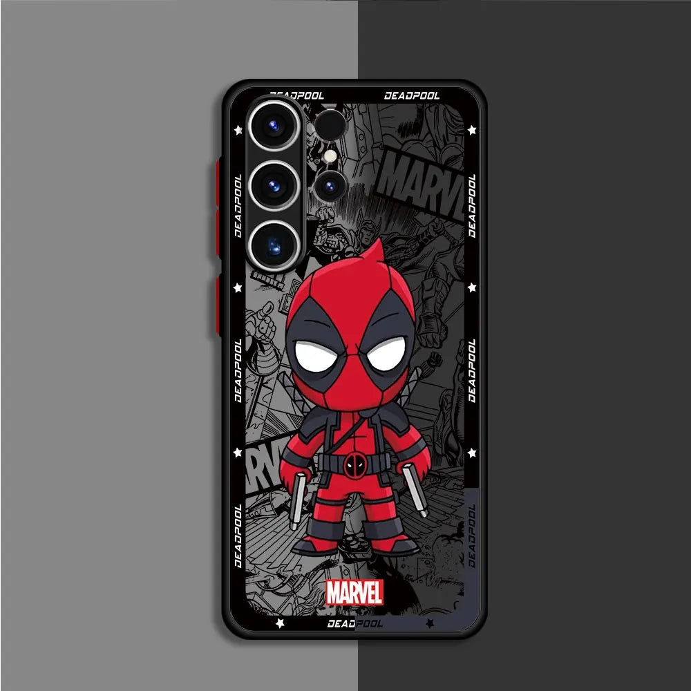 Phone Case for Samsung Galaxy S23 FE S22 S21 S10 Plus S20 FE S9 S24 Plus S23 Ultra Marvel Spiderman Groot Deadpool Cover