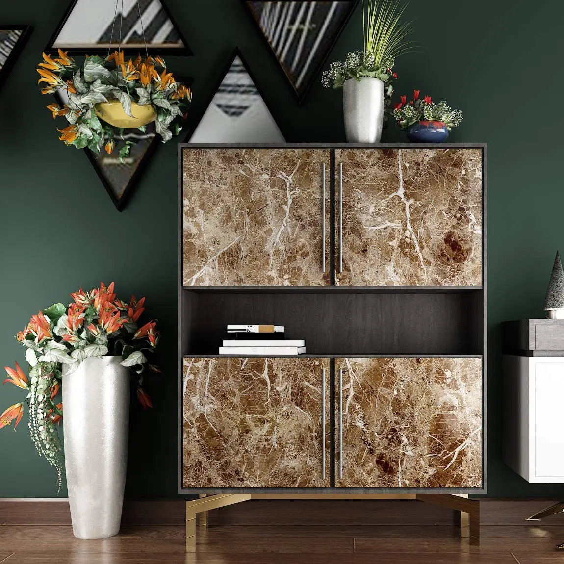 Autocollants de marbre en PVC, papier peint auto-adhésif, imperméable, résistant à la chaleur, pour comptoirs de cuisine, tables, meubles et armoires.
