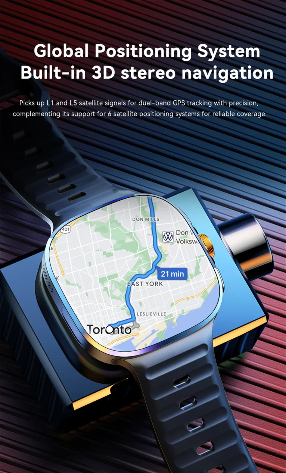 Montre intelligente 5G/4G réseau complet, écran HD 2,4 pouces, appel vidéo, 16 Go+256 Go de RAM, 2100 mAh, Google Play, WIFI, GPS, carte SIM