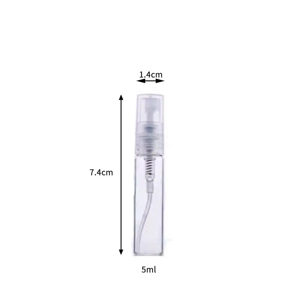 Flacon de parfum vide portable en verre de 5/10 ml pour voyage, cosmétiques, rangement, flacon de rechange.