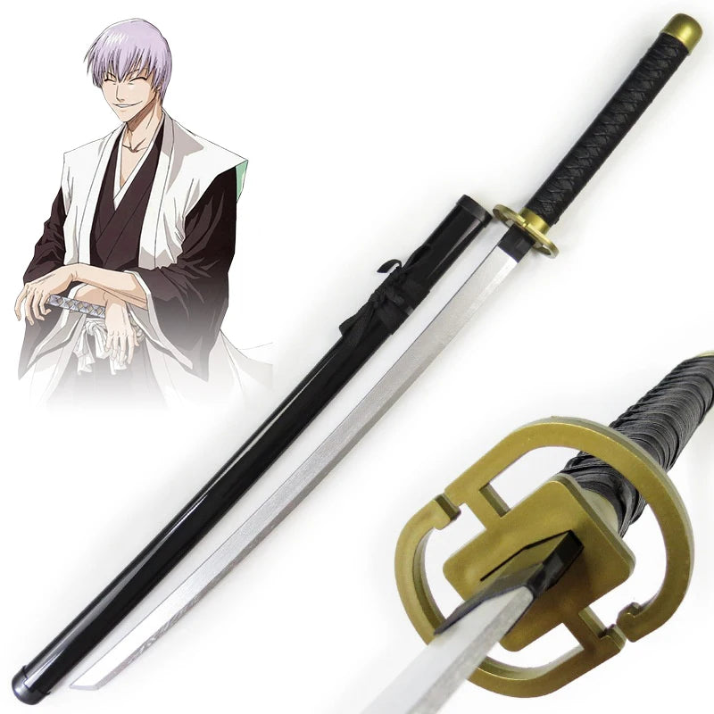 Épée Katana Anime Bleach Taille Réelle Lame en Bois Ninja Accessoire de Cosplay Anime Bleach Épée de Samouraï Japonaise Toushirou Jouet pour Enfants