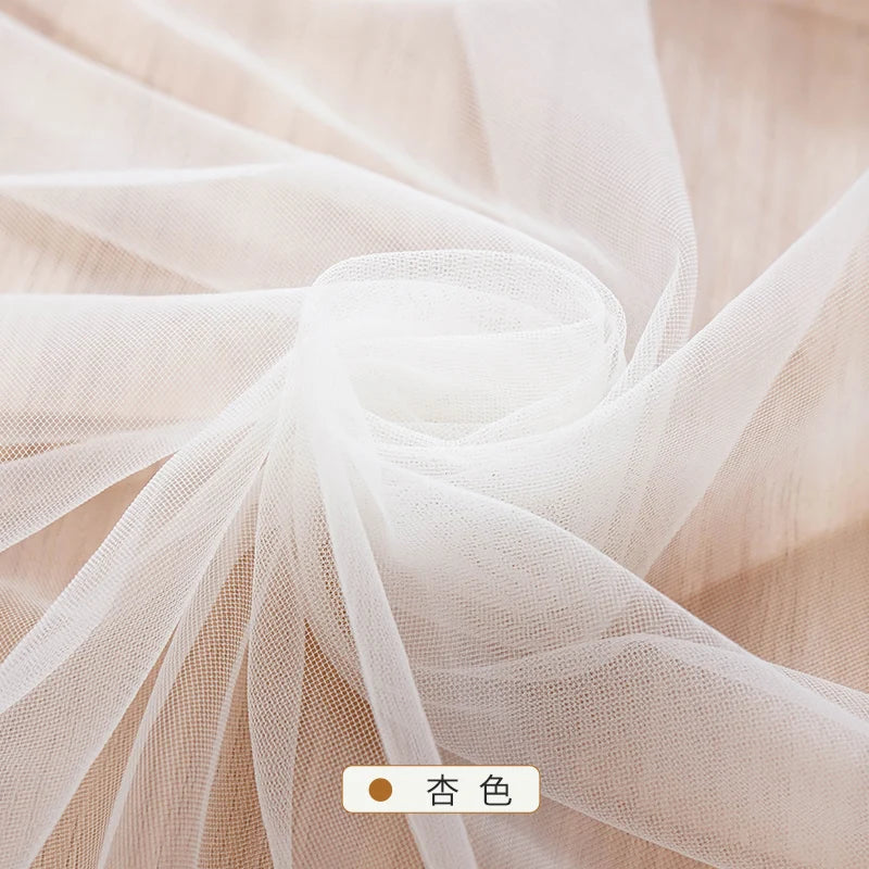 Tissu maillé doux crypté 160x50/500cm pour robes de mariée, décorations de mariage, rideaux en gaze, moustiquaires, tissus pour jupes DIY