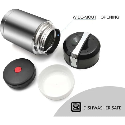 35oz Soup Thermos 304 Stainless Steel Insulated Container Wide Mouth Insulated Food Container, Leak Proof Vacuum Lunch Container