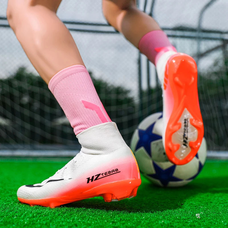 Neue hochwertige Herren Fußballschuhe TF/FG Trainingsfußballschuhe Ultraleichte rutschfeste Turf-Fußballschuhe Chuteira Campo