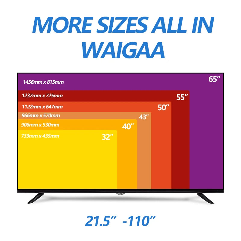 Smart TV Android 11 Version Globale, 32 Pouces, TV LED 4K UHD sans Cadre, WiFi Bluetooth Netflix YouTube Google Play HDR10