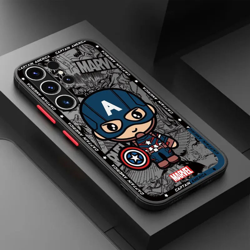 Phone Case for Samsung Galaxy S23 FE S22 S21 S10 Plus S20 FE S9 S24 Plus S23 Ultra Marvel Spiderman Groot Deadpool Cover
