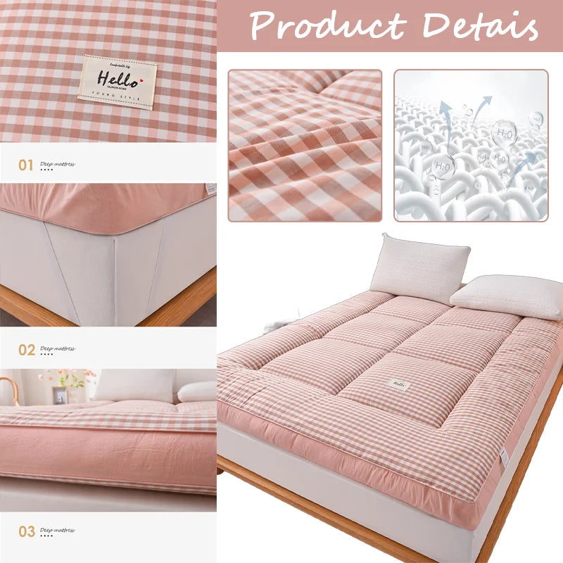 Thickened 3D Mattress Foldable Soft Tatami Cushion 90/100/120/150/180/200cm Non-slip Bed Pad for Home Bedroom Dormitory Student