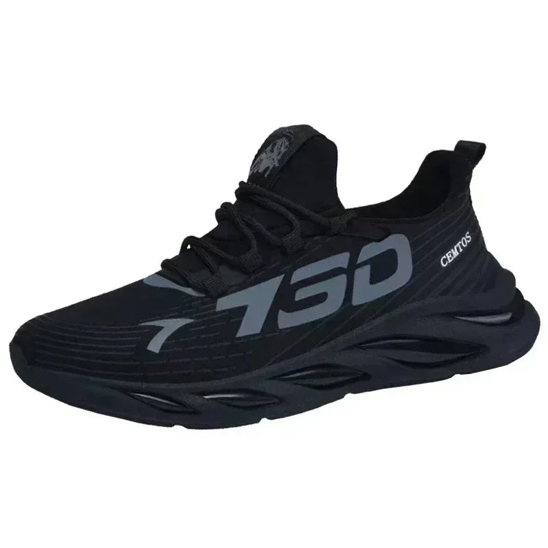 Chaussures de sport décontractées en maille légère pour hommes, chaussures de course respirantes et fraîches pour l'été, baskets à semelle souple et confortable antidérapantes pour hommes