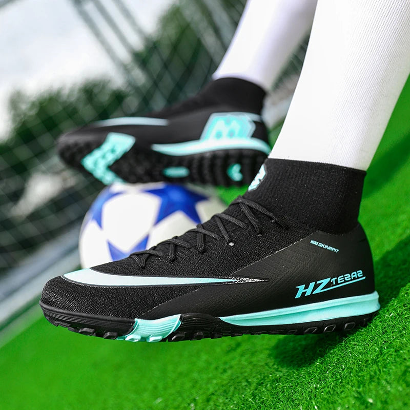 Neue hochwertige Herren Fußballschuhe TF/FG Trainingsfußballschuhe Ultraleichte rutschfeste Turf-Fußballschuhe Chuteira Campo