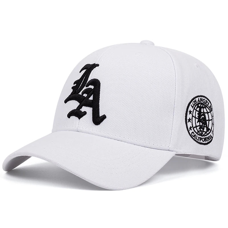 Casquette de baseball tendance pour femme, broderie latérale "New LA Letter" 2025, casquette décontractée pour homme, casquette pare-soleil de sport en plein air, casquette hip-hop