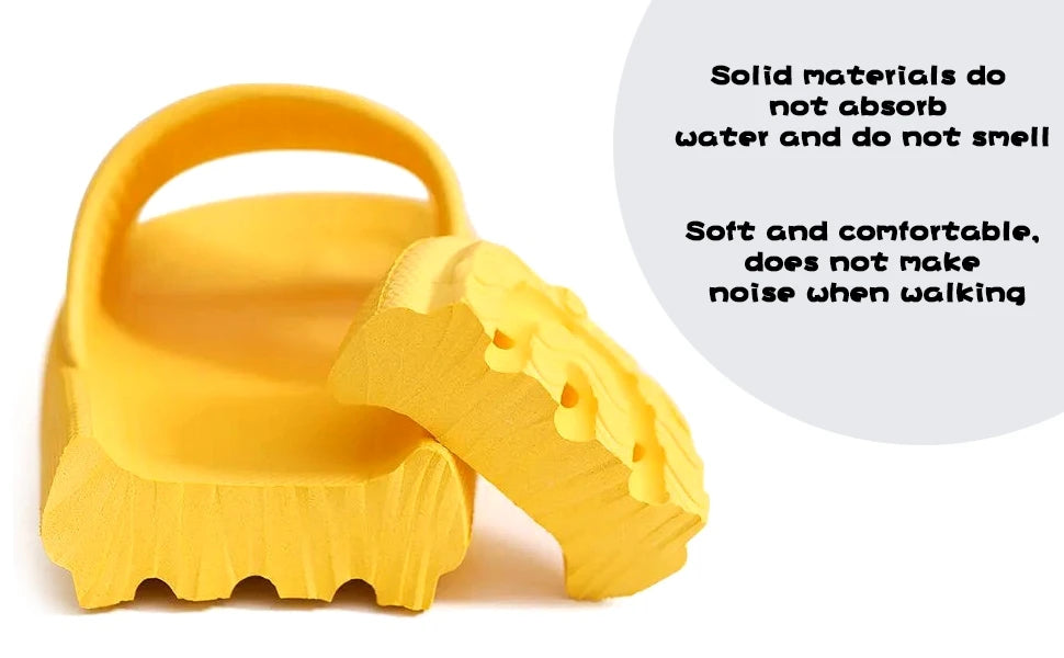 Sliders Cloud Slippers Non-Slip Mens Womens Slippers Cloud Sliders Soft Flip Flops with Thick Sole for Shower Bathroom