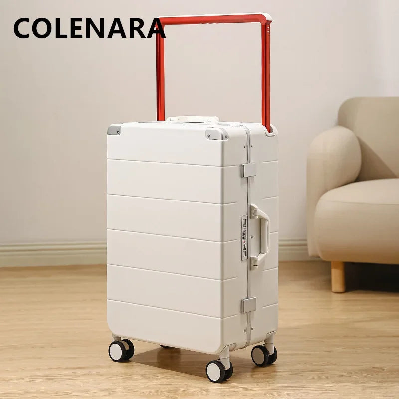 COLENARA Gepäck Neu 20"24" Herren Aluminiumrahmen Boarding Box Damen ABS + PC Trolley Koffer "26 Zoll Handgepäck Reisekoffer