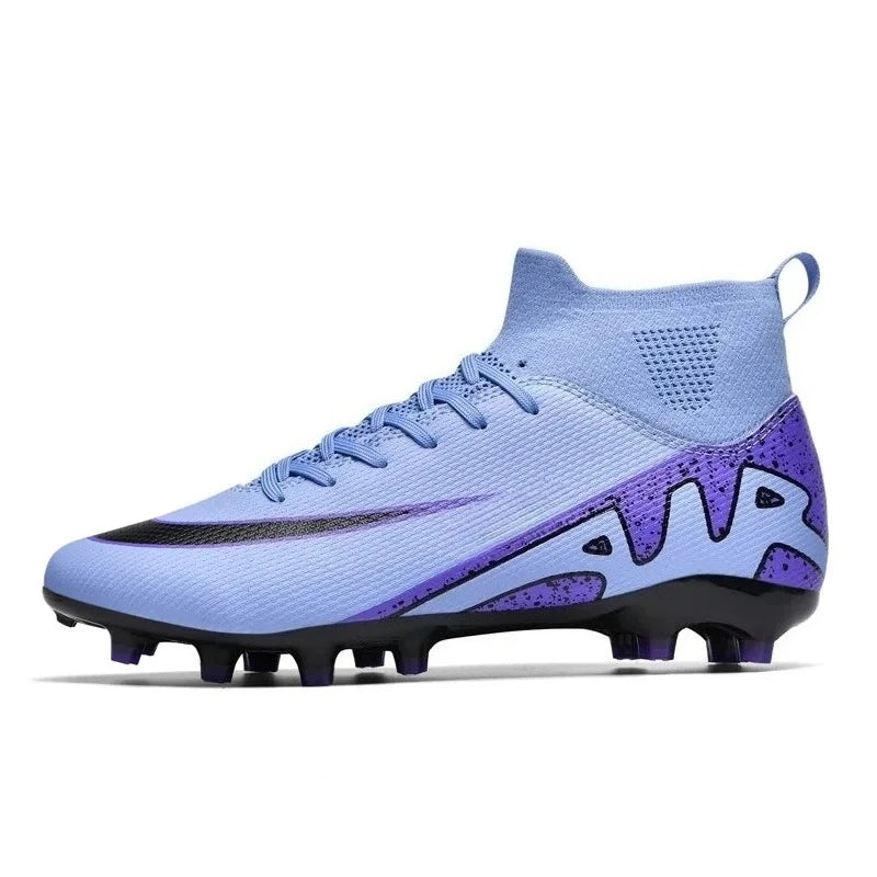 Chaussures de football roses tendance pour hommes Chaussures de football professionnelles légères Chaussettes de football pour hommes Chaussures de football d'extérieur antidérapantes Baskets de football originales