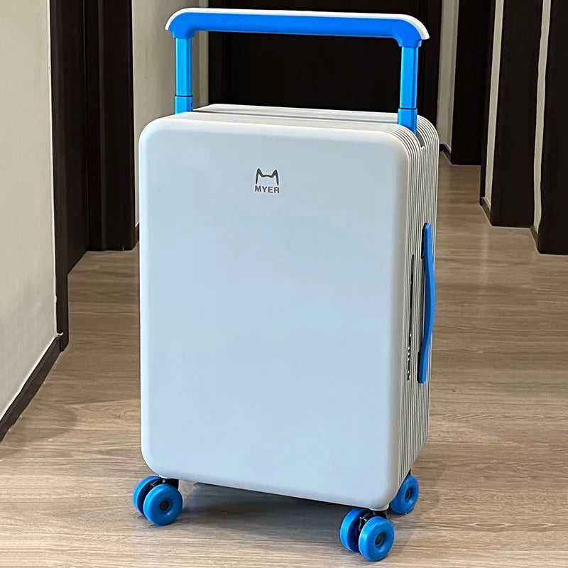 Valise PC KLQDZMS 20"24Inch, Grande capacité, Boîte d'embarquement, Valise à roulettes pour femme, Valise à code pour homme avec roues, Bagages roulants