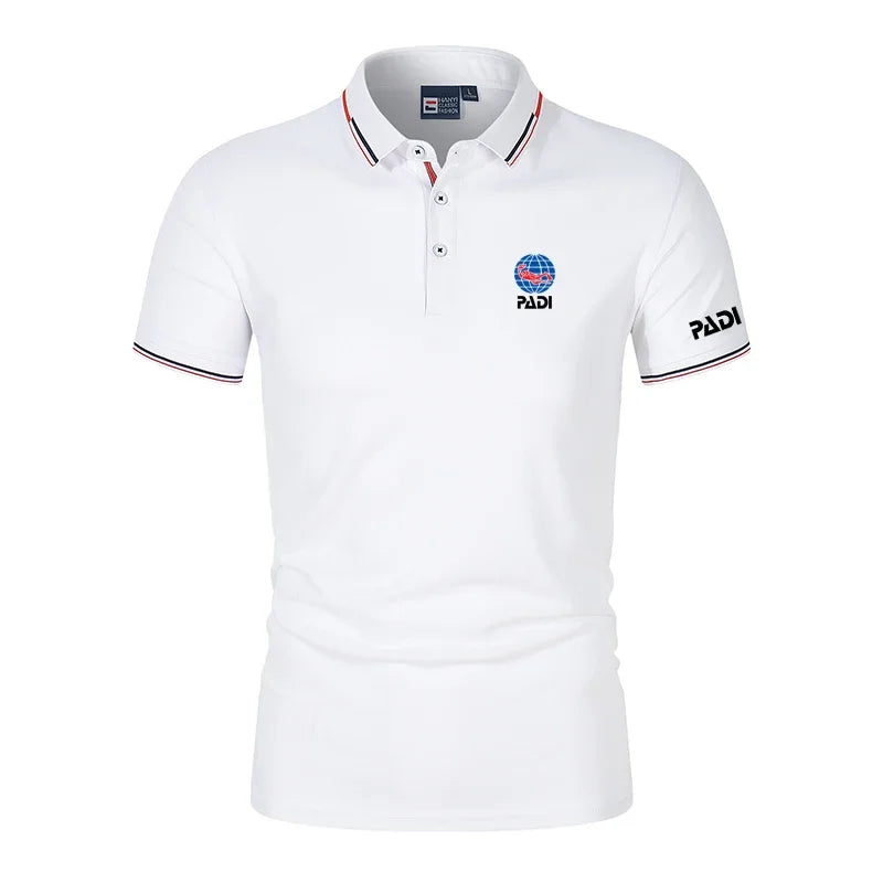 Herren Sommer Outdoor Freizeit POLO Hemd PADI Outdoor Sport Arbeit Freizeit Kurzarm Atmungsaktiv Bequem POLO Top