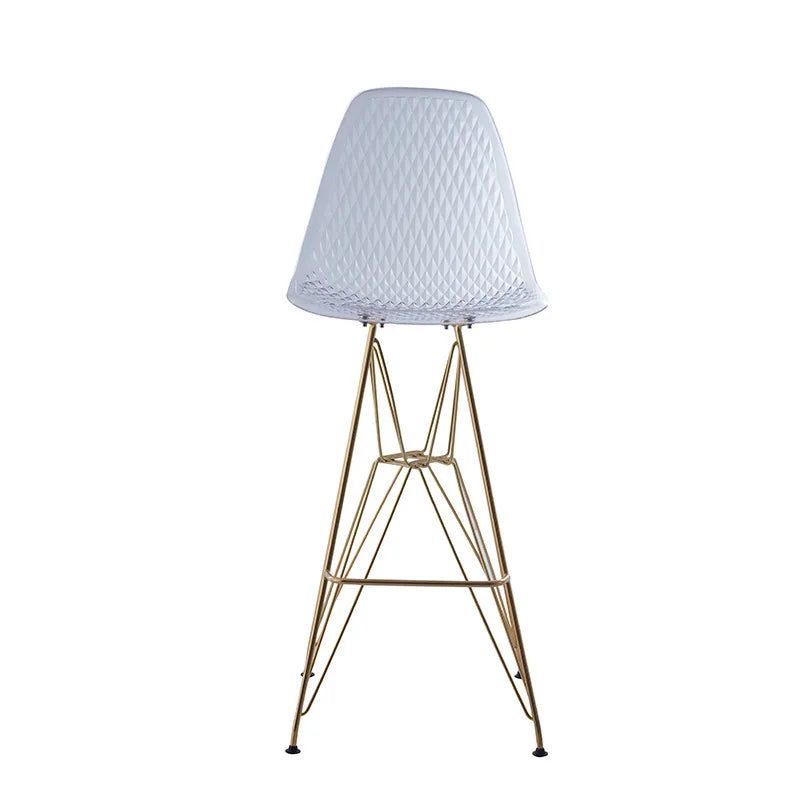 Nordic Transparent Eames Plastic Dining Bar Chair for Cafe Negotiation Simple Wholesale Seating