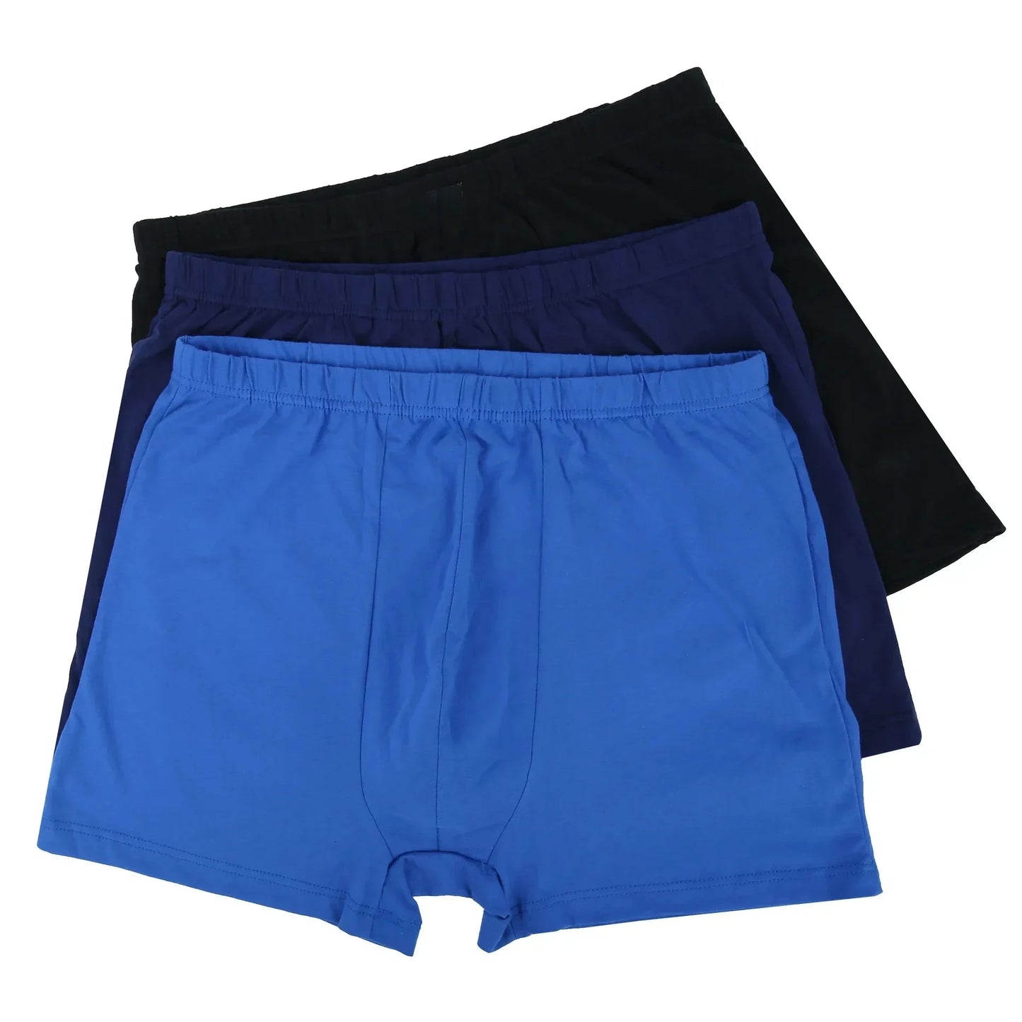 4 Stück 100% Baumwolle Herren Boxershorts Übergröße 8XL-10XL Locker sitzende Unterwäsche Große Größen Weich Atmungsaktiv Scheuerfrei Herren Unterhosen