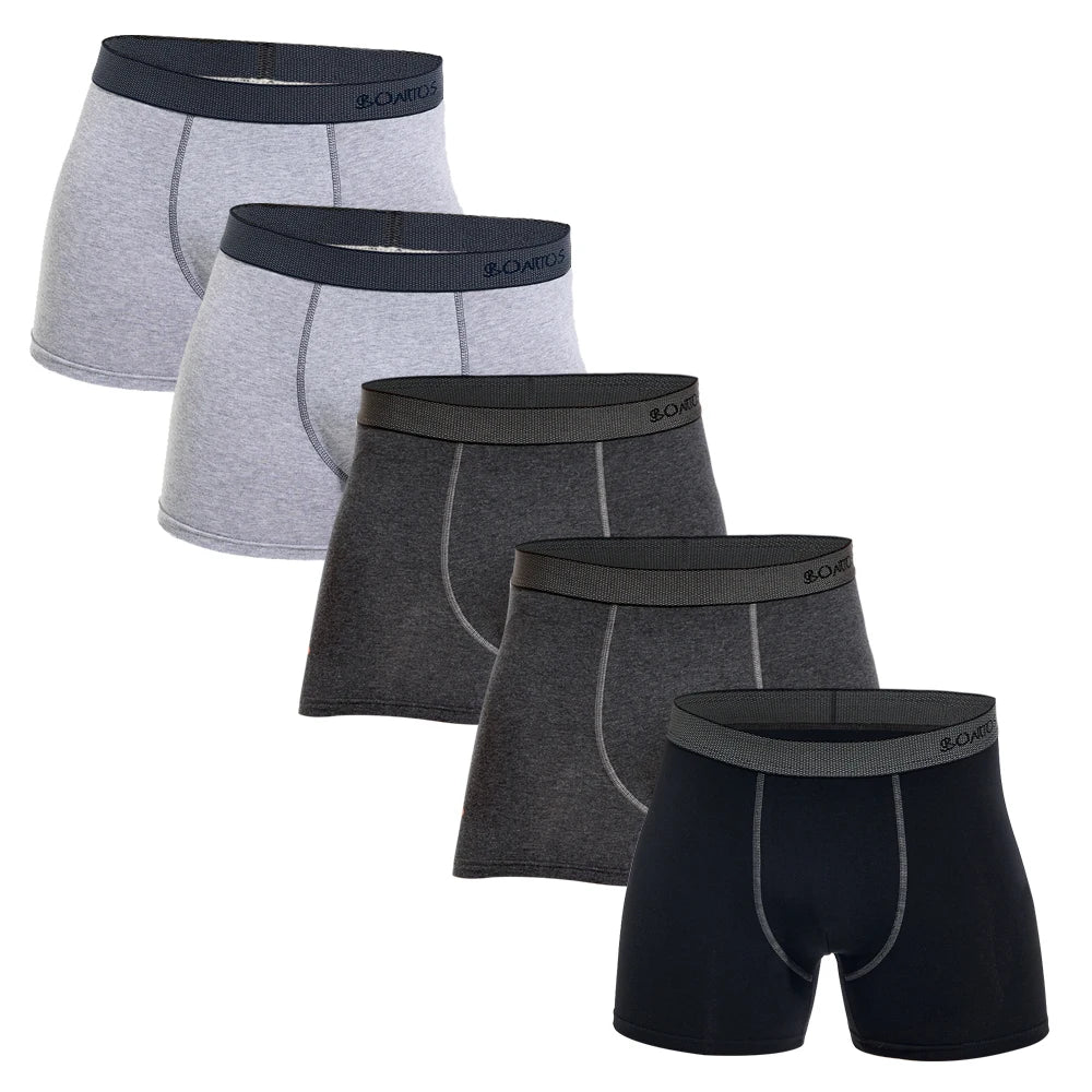 5 Stück Herren Slips Baumwolle Boxer Sexy Herren Boxershorts Unterwäsche Shorts Lose Herren Boxershorts Set Familienunterwäsche Marken