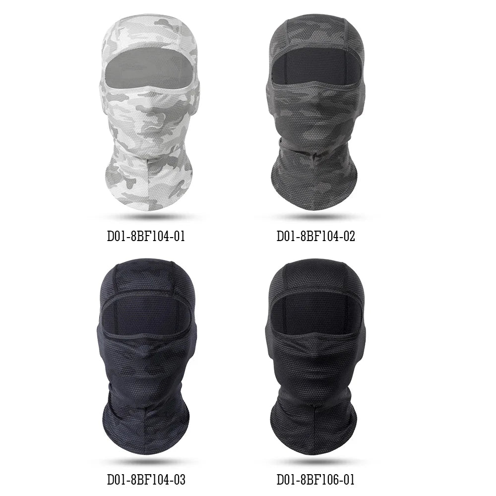 Masque intégral de refroidissement moto, cagoule respirante d'été pour motard, cache-cou pour motocross, casque de cyclisme, couvre-chef