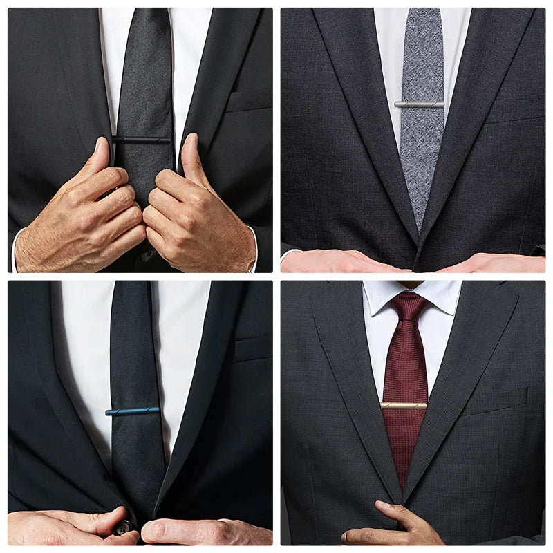 Pince à Cravate Minimaliste Pour Homme Pince à Cravate Pour Chemise Homme Boîte Cadeau Fête Professionnel Bijoux Boutons De Manchette Homme Luxe Avocat Mode Homme