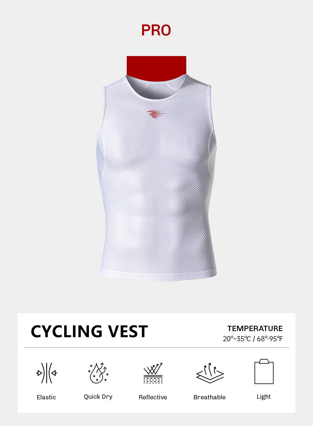 RION Herren Tank Top Ärmelloses Unterhemd Atmungsaktiv Schnell Trocknend Schweißabsorbierend Radfahren Sport Tops Fitnessstudio Sommer Herrenhemden