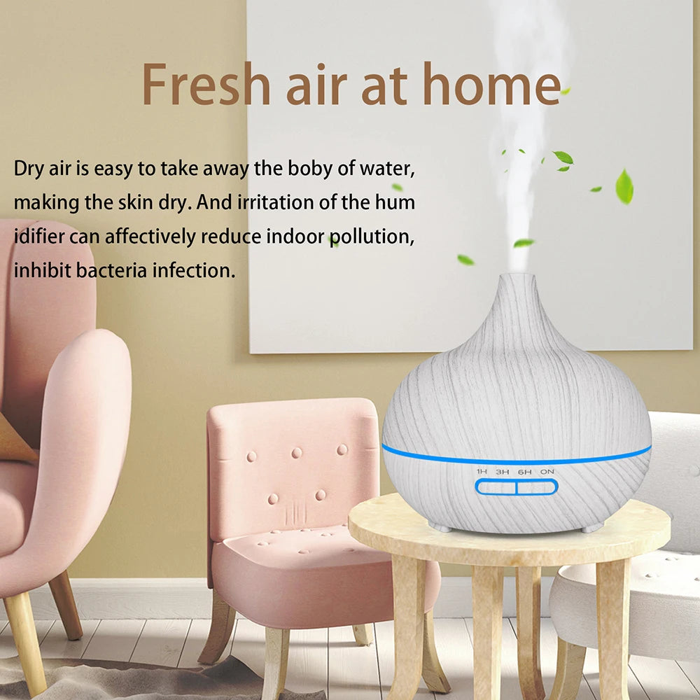 Aroma-Diffusor Ätherisches Öl Aromatherapie Ultraschall-Luftbefeuchter Automatische Fernbedienung Luftbefeuchter 300 500 1000ml