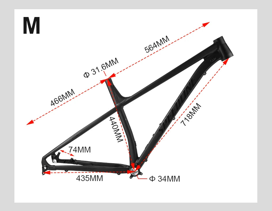 SPEEDONE 29 Fahrradrahmen Boost 148mm Aluminium 29 MTB Rahmen Konisches Steuerrohr für Ausdauerrennen Farbverlauf Mountainbike Rahmen