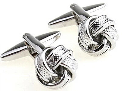 iGame Boutons de manchette nœud de mode en laiton de qualité design boule tressée pour mariage homme