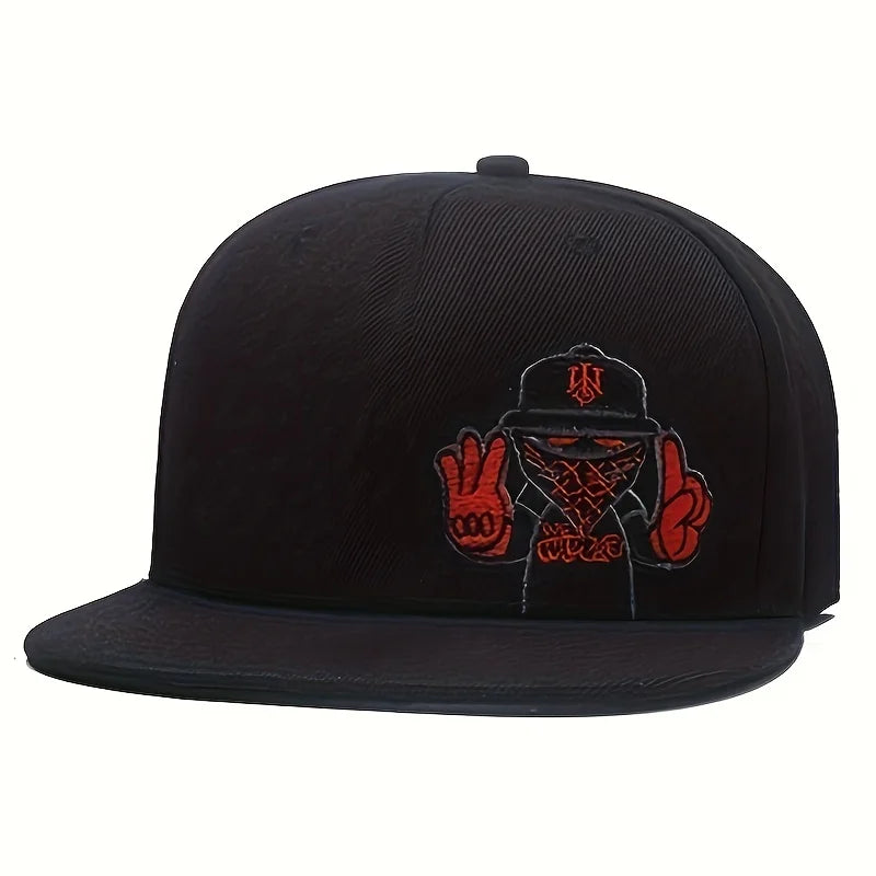 Casquette de baseball brodée de dessins animés de mode, casquette universelle pour hommes et femmes, casquette de hip-hop tendance, chapeaux de sport de plein air