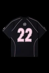 Herren und Damen Sportliche Atmungsaktive Rundhals-T-Shirts mit Spleiß-Kurzarm Hellrosa Serie Schlichte Oversized-Baseballtrikots