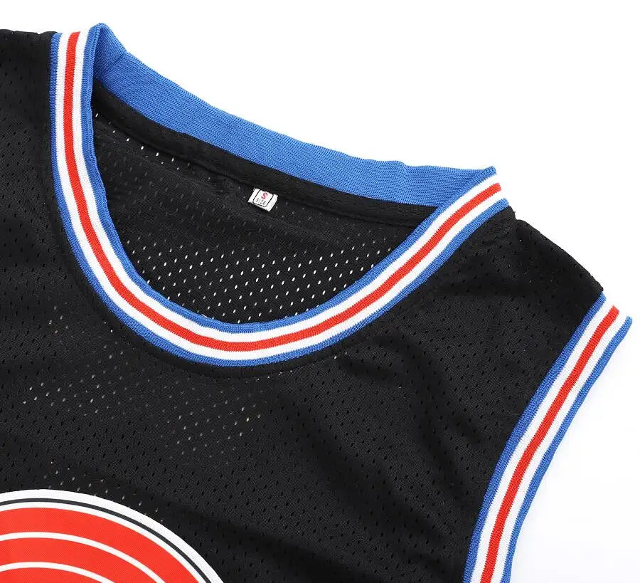 Herren Basketball Trikot Bugs #1 Space Movie Trikot Hip Hop Sportshirt Halloween Party Weiß S-3XL