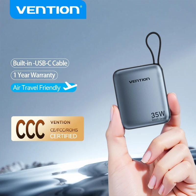 Vention CCC 10000mAh 35W Power Bank Schnelles Laden Tragbare Mini 3C PowerBank für iPhone 17 Xiaomi Externe Ersatzbatterie Ladegerät