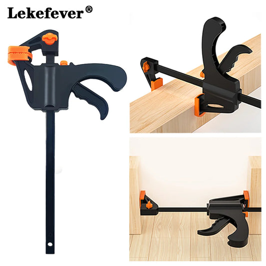 4/6/8 Inch F-Style Woodworking Clamps - Quick Fixed Nylon Work Bar Set for Glass & Wooden Board Connection - Portable Squeezing