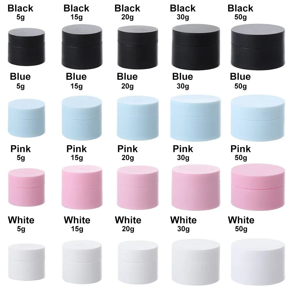 5/15/20/30/50g Contenant vide à taille serrée Voyage PP Crème Visage Pot de Maquillage Boîte en Plastique Cosmétique Flacon Rechargeable Cosmétique