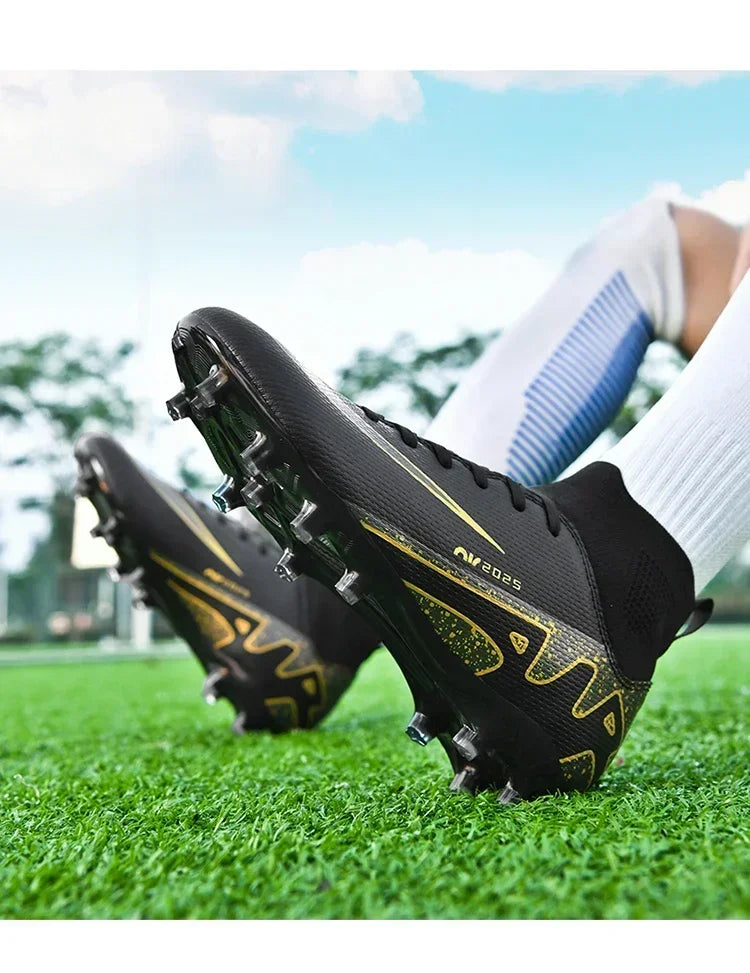 Chaussures de football roses tendance pour hommes Chaussures de football professionnelles légères Chaussettes de football pour hommes Chaussures de football d'extérieur antidérapantes Baskets de football originales