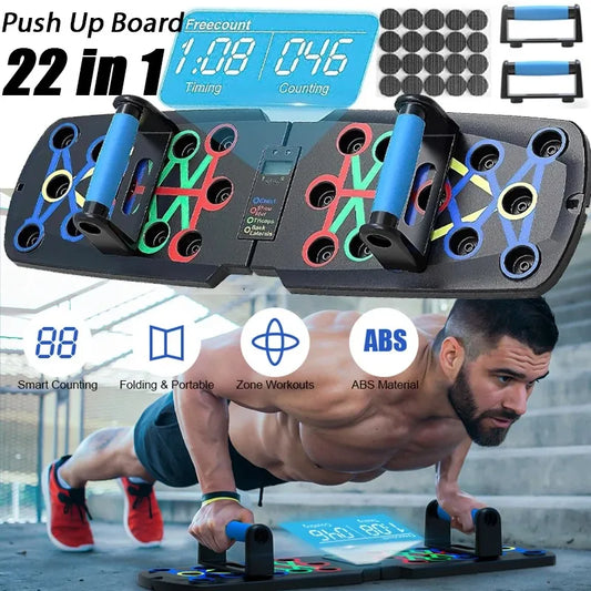 NW Smart Automatic Count Push Up Board Foldable Multi Push up Stand with Body Sensor Counter Core Strength Muscle Stable Home