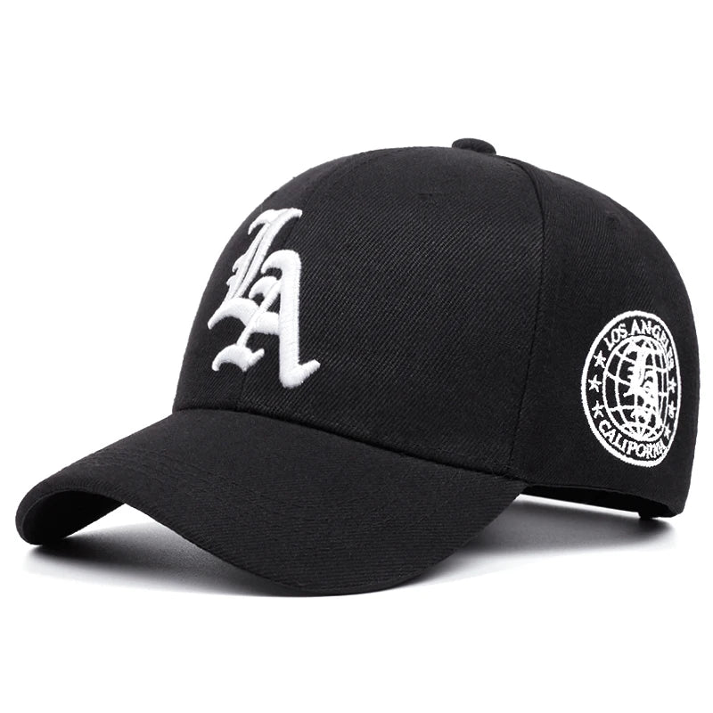 Casquette de baseball tendance pour femme, broderie latérale "New LA Letter" 2025, casquette décontractée pour homme, casquette pare-soleil de sport en plein air, casquette hip-hop