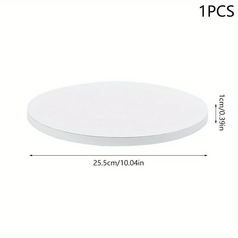 1 plateau à gâteau rond en carton blanc multi-taille, base pour cupcake, mousse, dessert, décorations de gâteau de mariage, anniversaire, fête, bricolage