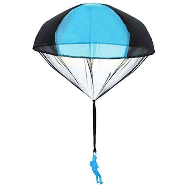 Parachute à Lancer à la Main 4 Pièces, Mini Parachute pour Enfants, Jouet de Plage Extérieur, Jouets Éducatifs de Divertissement Parent-Enfant
