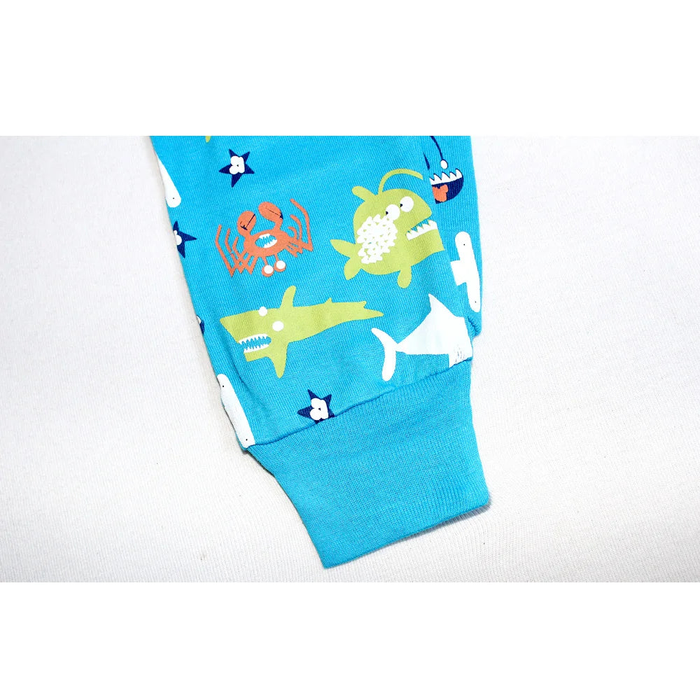 Animal Cartoon Boys Pajamas Sets Children's Sleepwear Kids Nightwear 100 Cotton Spring Autumn Boy Pyjamas Homewear Night Wear