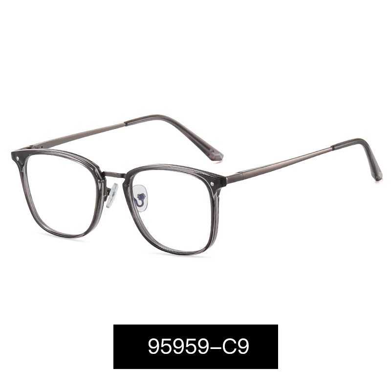 JMISUS Fashion Square Progressive Gleitsichtbrille Herren Damen Photochrome Optische Brille Mehrstärken-Gläser zum Lesen und für den Computer