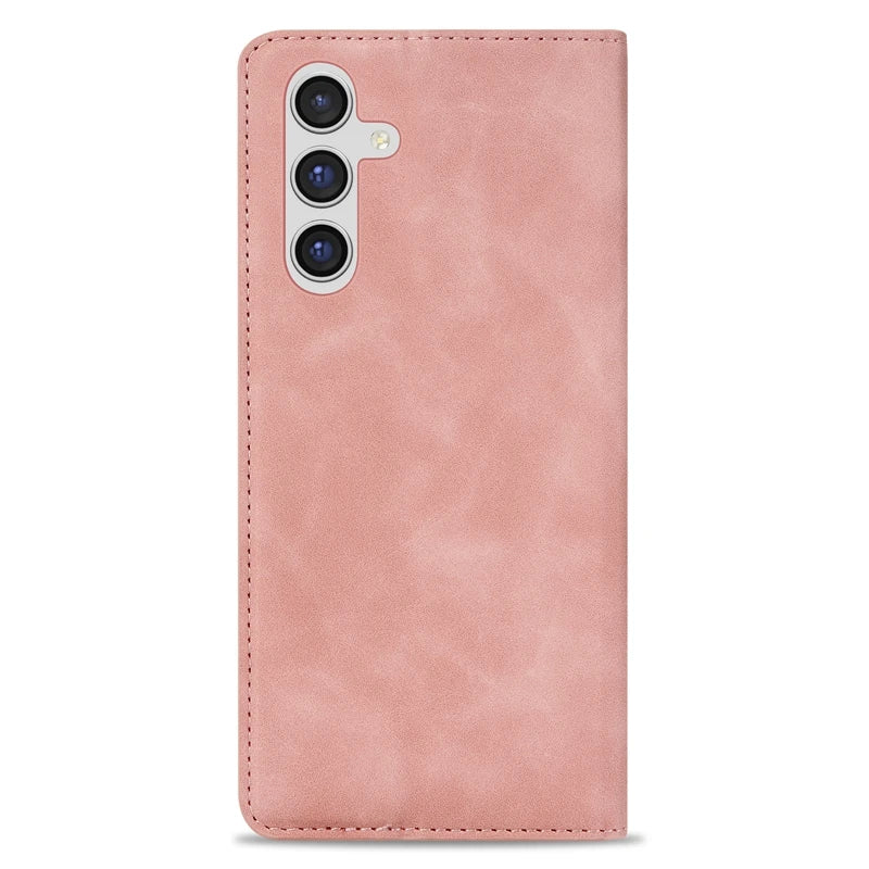 Wallet Skin Friendly Flip Leder Hülle für Samsung Galaxy S26 Ultra S25 Edge S24 Plus S23 FE A15 A16 A17 A26 A35 A36 A54 A55 A56