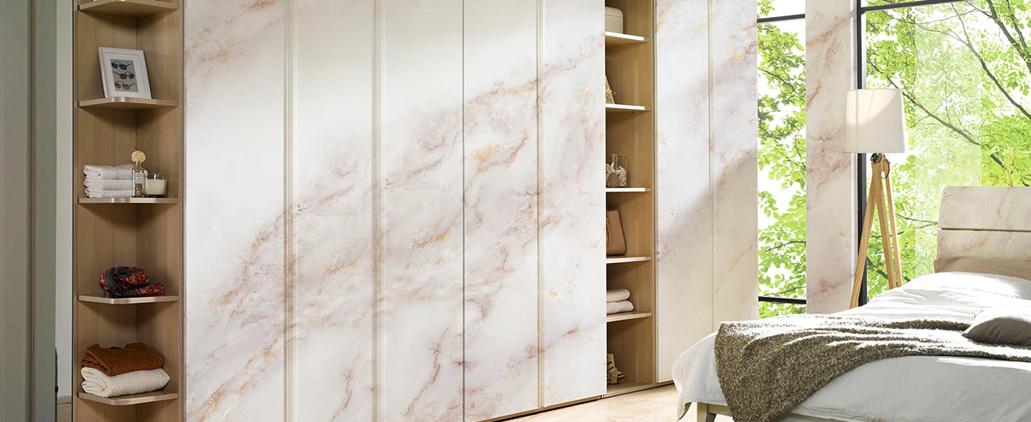 Thick Matte Marble Self-Adhesive Granite Wallpaper Vinyl Film Roll Wall Stickers Waterproof For Kitchen Decorative Home Decor